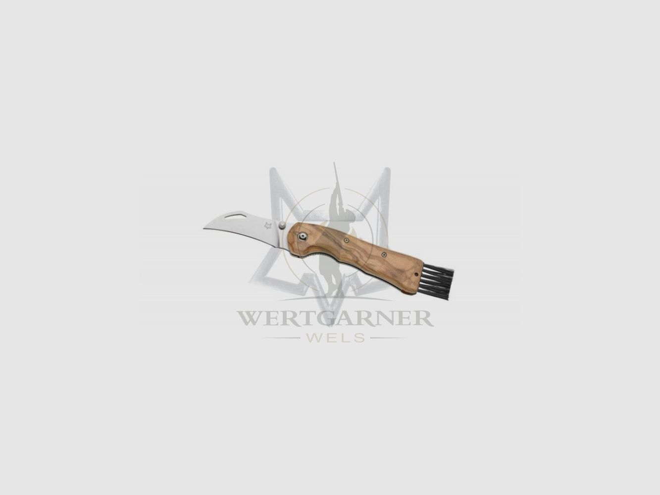 Fox Einhand-Pilzmesser Olivenholz, Bild 1 von 2
