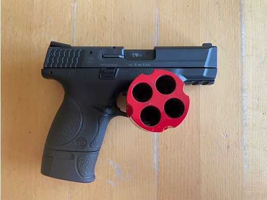 Smith & Wesson M&P 9c Schreckschusspistool 9 mm P.A.K. – Topstaat – slechts 100 schoten.