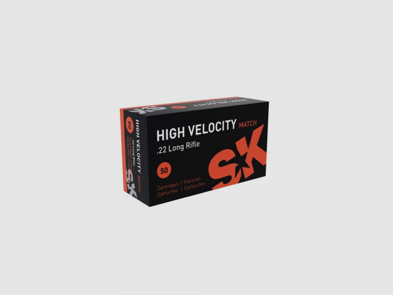 SK HIGH VELOCITY MATCH - .22LR - 2,59 G / 40 GRS. - 50 STK