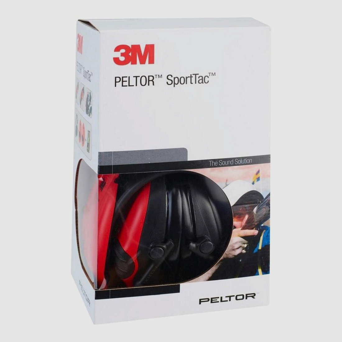 3M Peltor Protección Auditiva Activa SportTac Rojo/Negro
