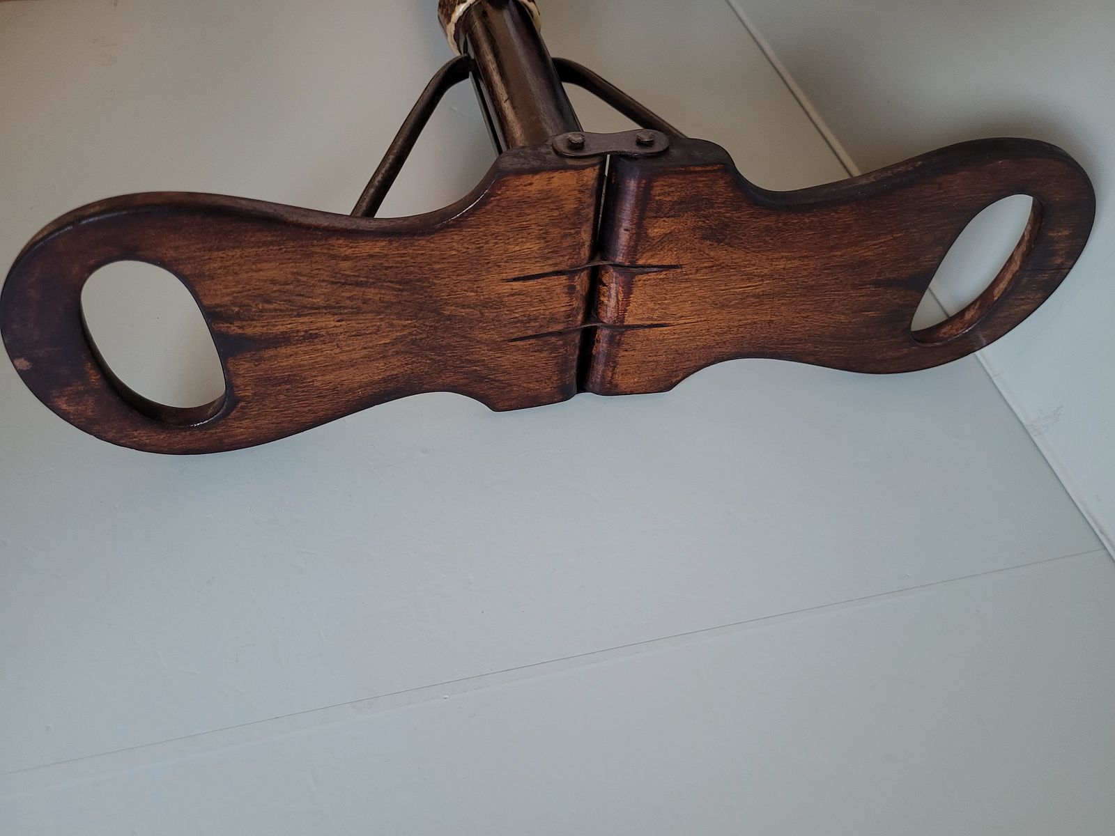 Jagd Spazierstock - Sitz - Bär - Hirschhorn - 1930er Jahre