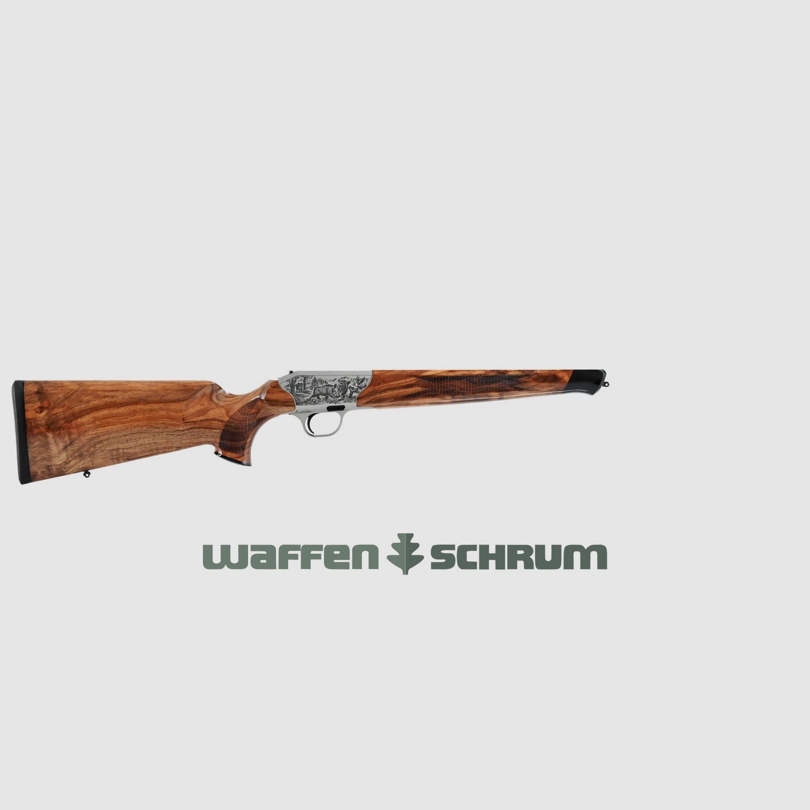 Blaser System R8 Luxus SHK:4 Grawerunek: po prawej - dzik i po lewej - jelenie