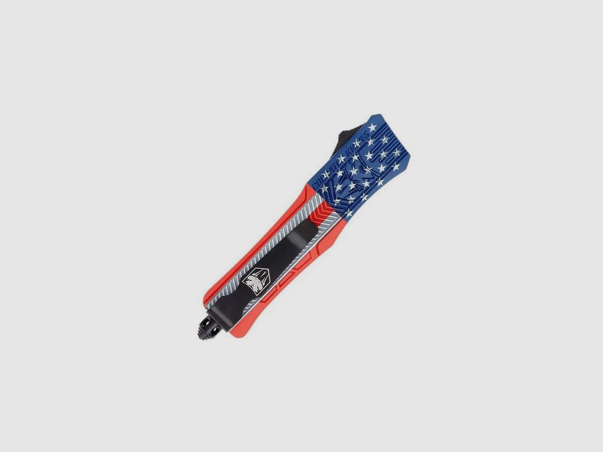 CobraTec Small CTK-1 Cerakote American Flag Tanto Serrated Automatikmesser OTF, Bild 6 von 10