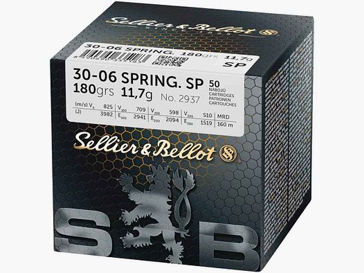 Jagd-Munition Sellier & Bellot .30-06 Spr. SP Teilmantel 11,7g/180grs. (50 ST)