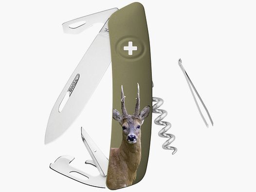 Swiza Taschenmesser D05 mit Jagdmotiv