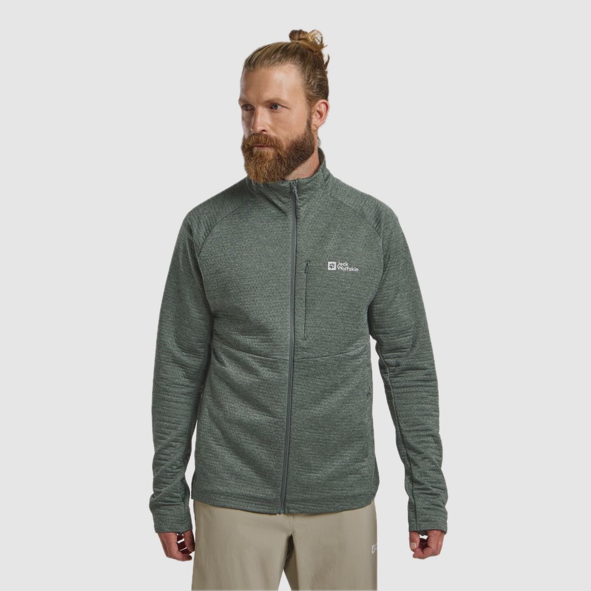 JACK WOLFSKIN Taiga Fz M Slate Groen