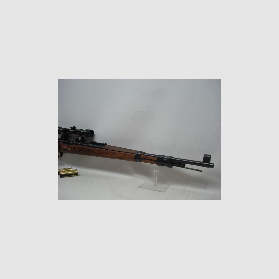 K98 incl. scope + mounting - cal. 6mm BBs, real wood