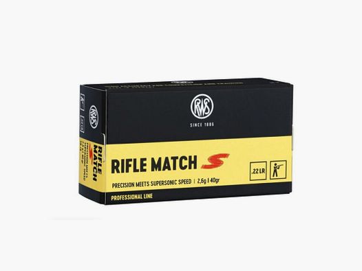 RWS .22 RIFLE MATCH S 2,6g/40gr