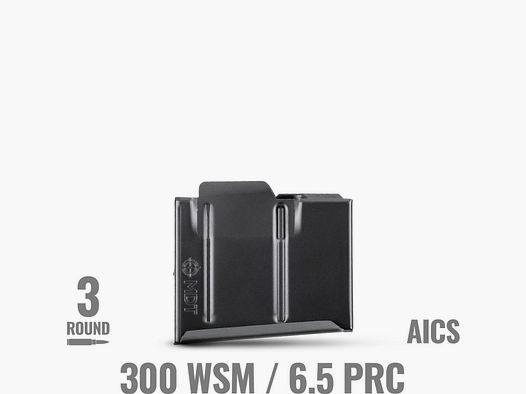 MDT Magazine – Metal – SA – .300 WSM/6.5 PRC – 3 Round – BLK