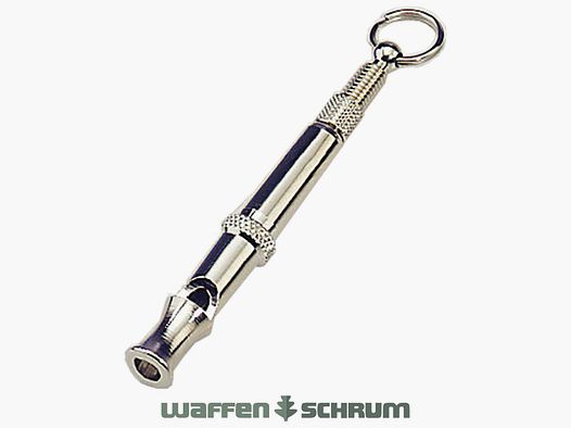 Sprenger Lautlose Hundepfeife aus Messing, vernickelt, Länge: 7,5cm