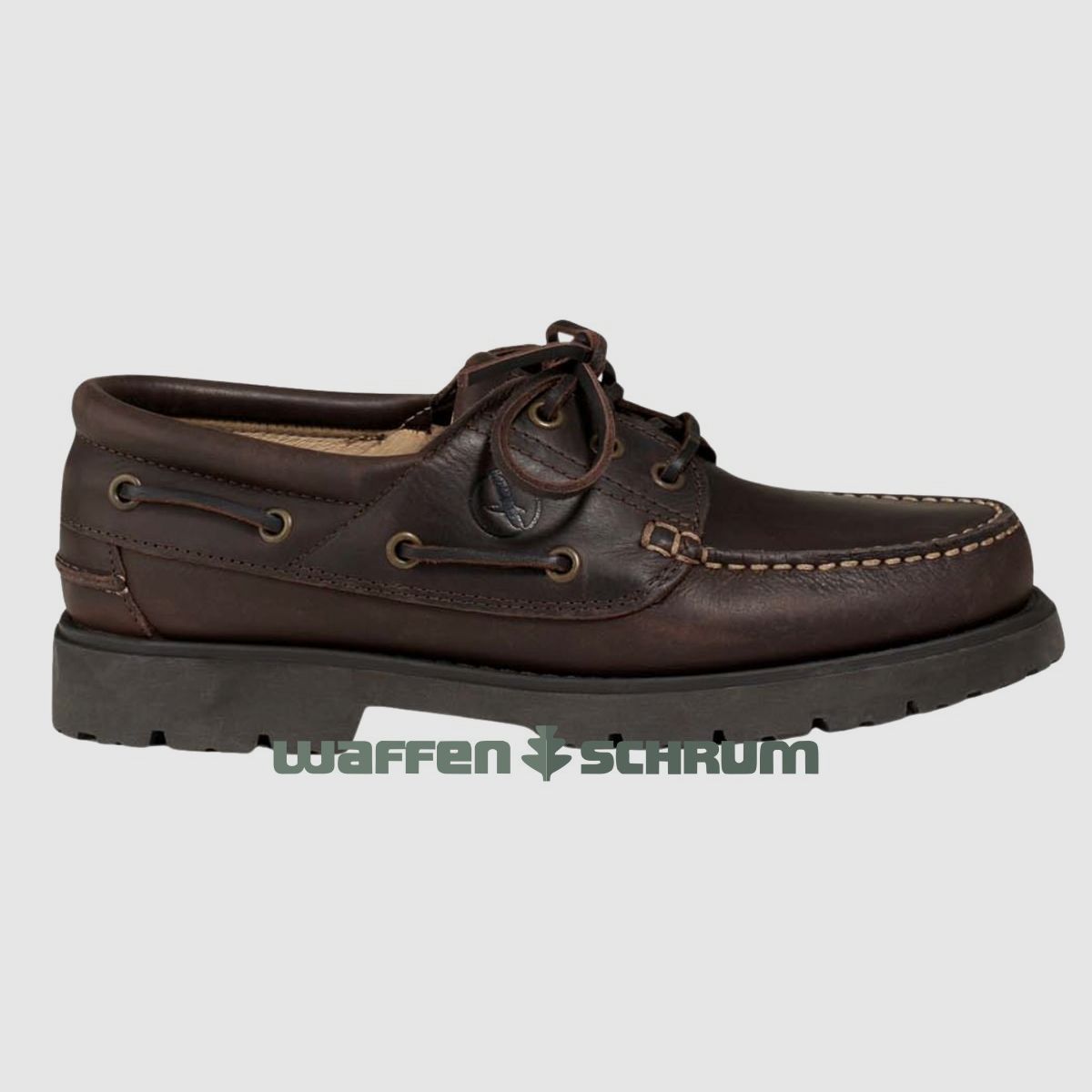Aigle Lederschuh Tarmac Marron / Fonce