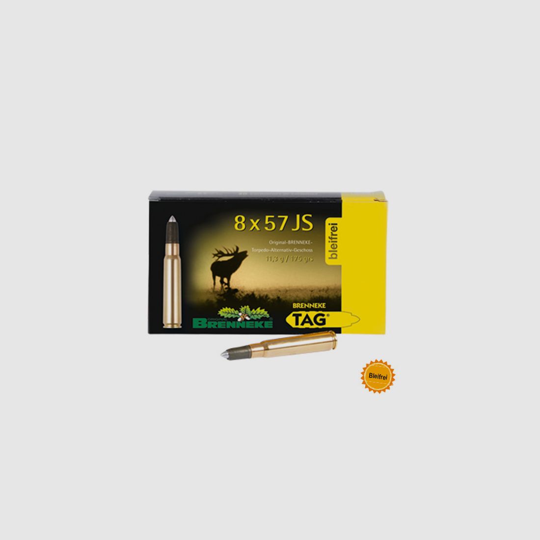 Brenneke 8x57 IS 175GR TAG 20 Patronen