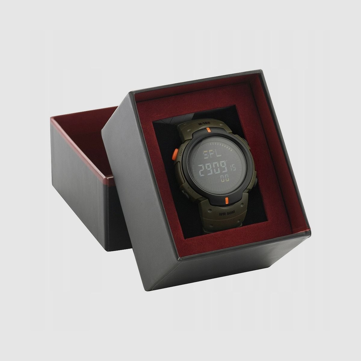 Military tactical watch with compass Olive M-TAC, image 2 of 3