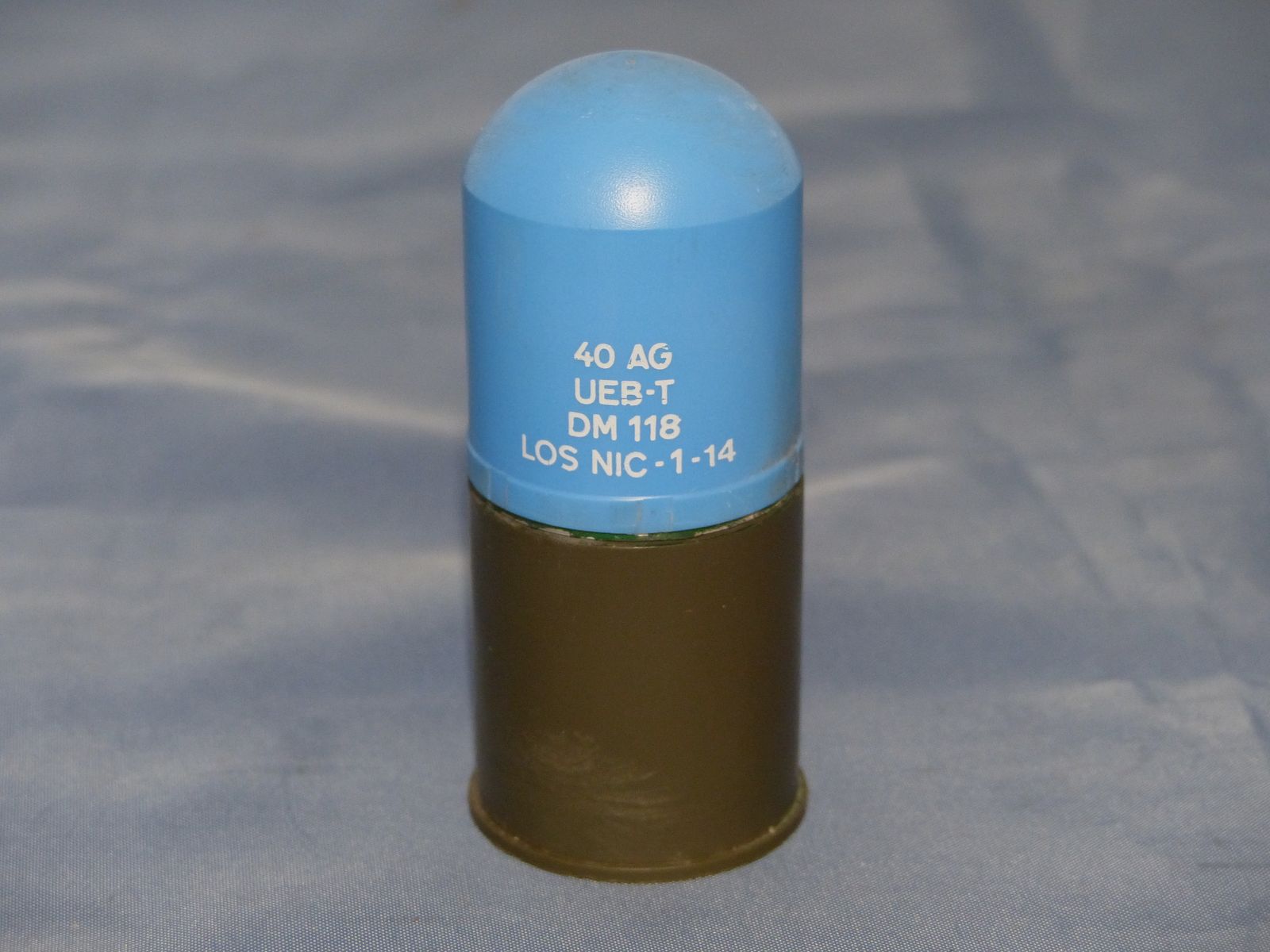 Bundeswehr BW 3 stuks oefenmunitie patroon projectielen blauw G3 schoonmaakspullen jaren 60 jaren 70