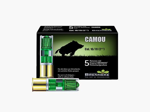 Slugs – CAMOU cal. 16/70, 23.0 g pack of 5