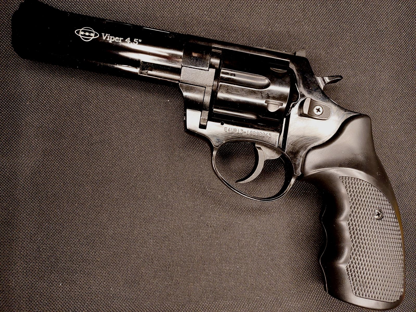 Ekol Viper 4,5 Zoll Schreckschuss Revolver Schwarz 9 mm R.K. (PTB 1003) Stahltrommel