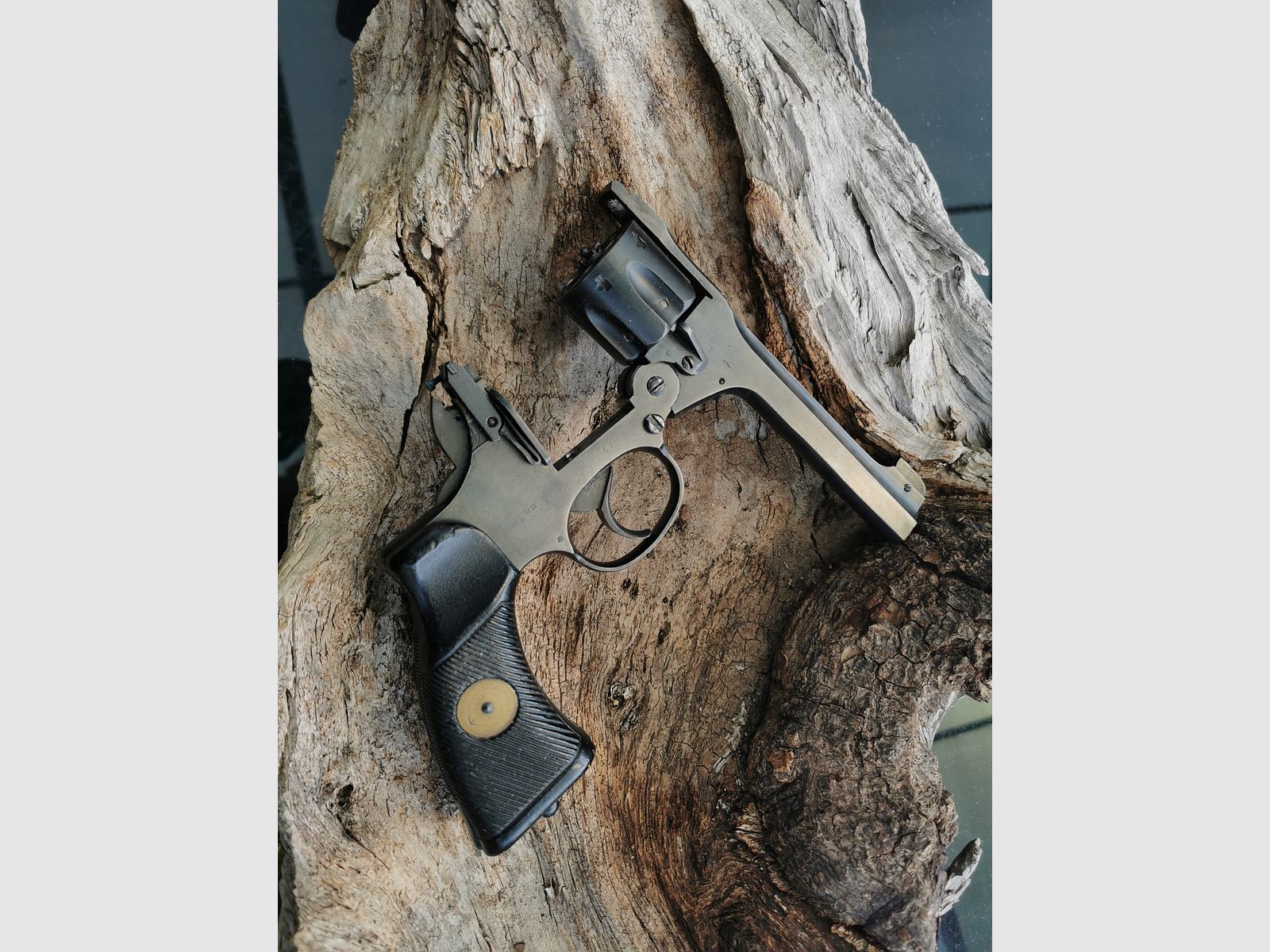 Enfield No.2 MK I WKII 9mm R Knall frei ab 18 Jahre Originale Ganzstahl Revolver Umgebaut mit PtB