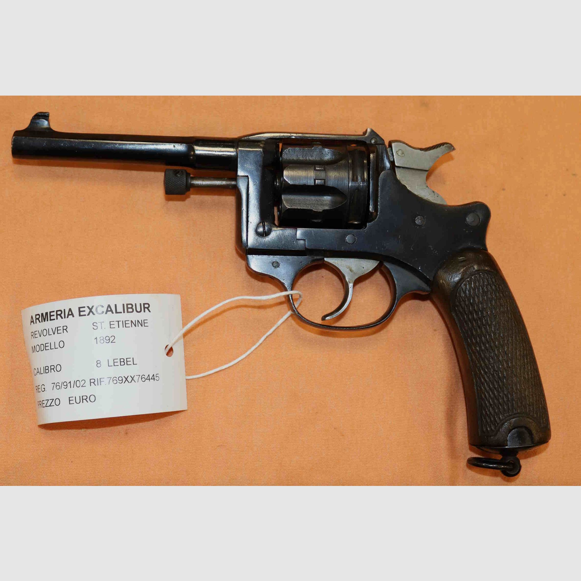 Revólver Saint Etienne Modelo 1892 Calibre 8 Lebel, imagen 3 de 9