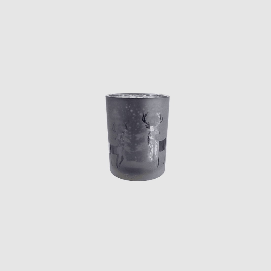 Gilde Glas Windlicht Hirsch Wald Mittel