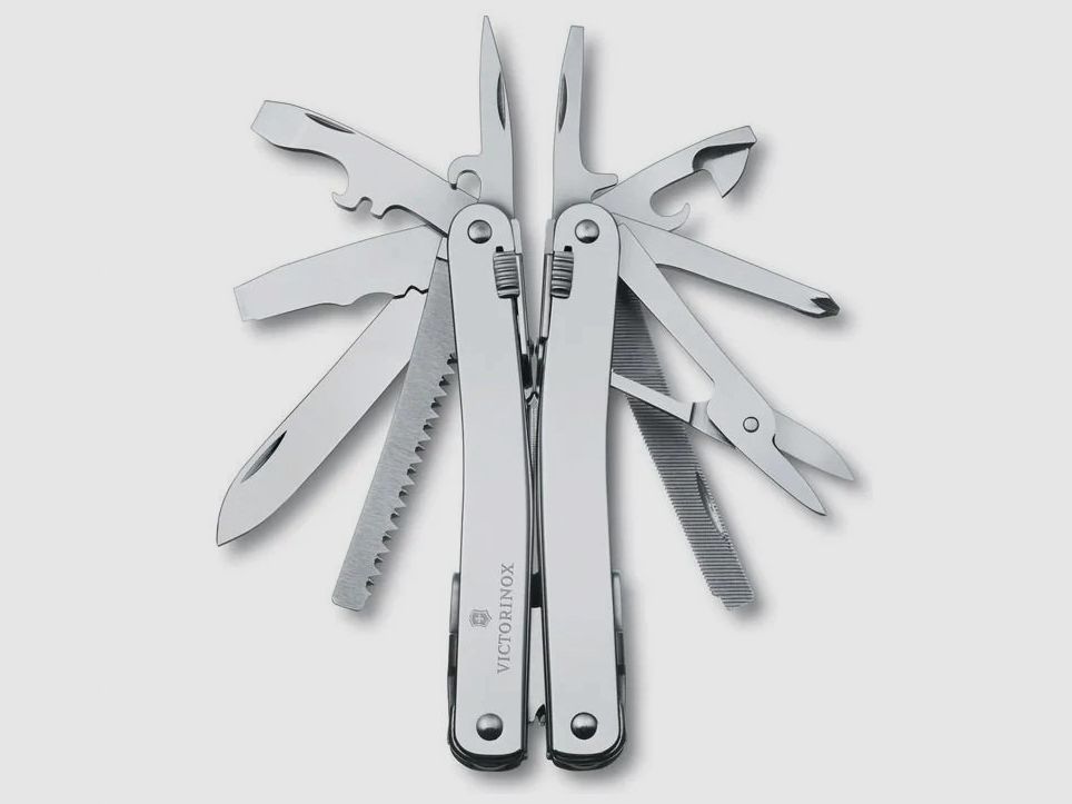 Multitool Victorinox Swiss Tool Spirit X, 3.0224.L, mit Leder Etui