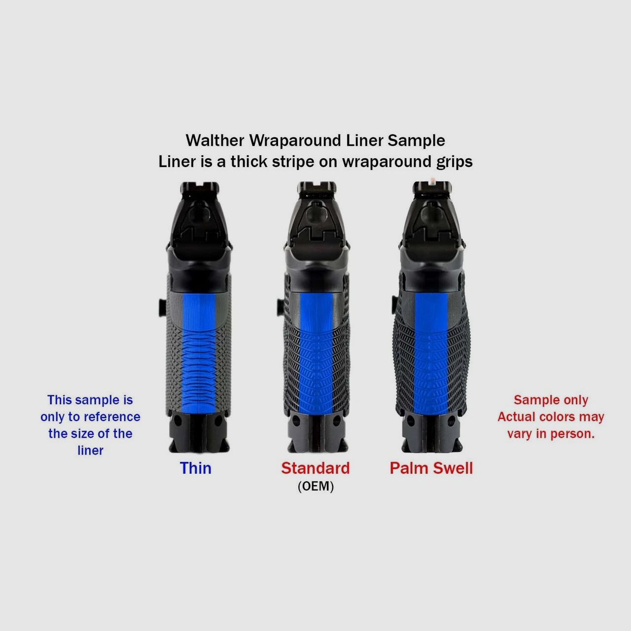 Veloce Grip Panels, Walther PDP Steel Frame (Palm Swell), image 4 of 6