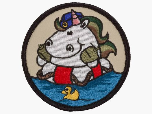 Café Viereck Patch Marine Einhorn