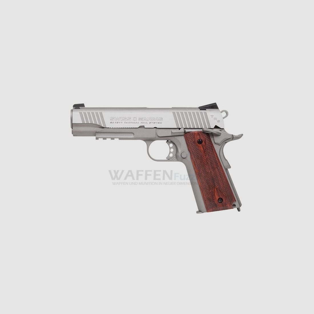 Swiss Arms P1911 vernickelt Vollmetall Blow Back Kaliber 4,5 mm BB