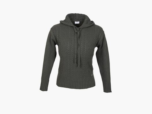 Foresta Lea Damenhoddy mit Zopfmuster Oliv - 36