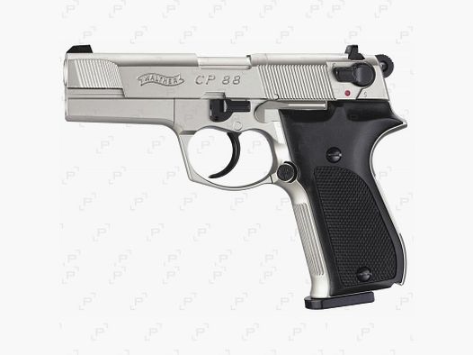 Pistolet CO2 WALTHER CP88 NICKELÉ canon 3.5" Calibre 4,5 mm