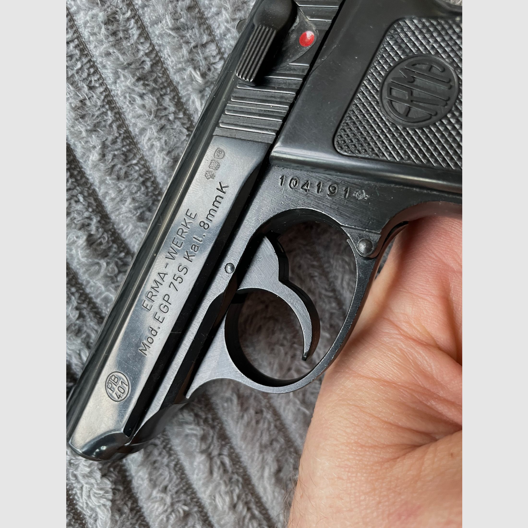 ERMA EGP 75S Kal.8mmK Originele verpakking Ideaal voor verzamelaars Topstaat