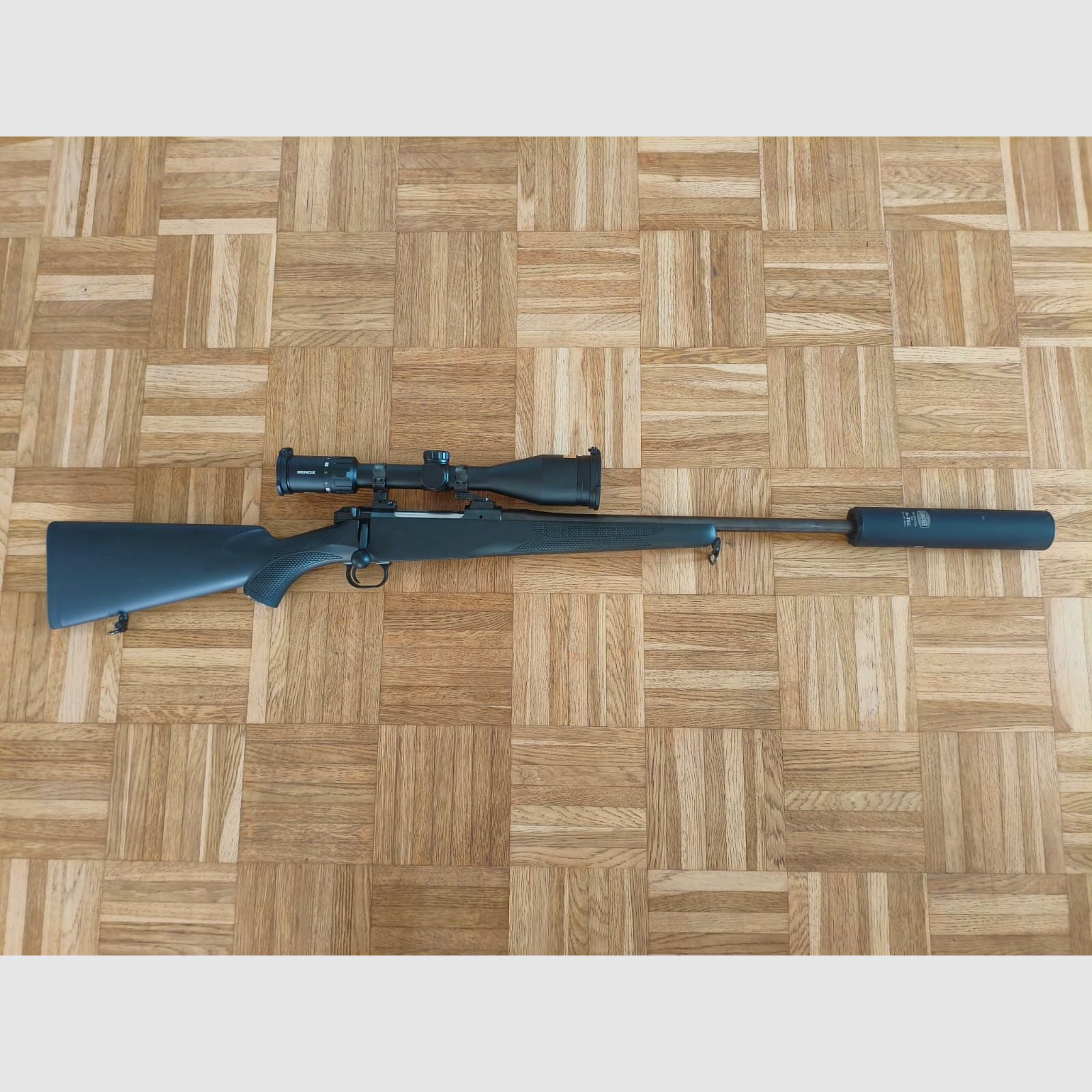 Mauser M12 Extreme . 308 mit Minox 3-15/56 Zielfernrohr Mauser Schalldämpfer Schwenkmontage