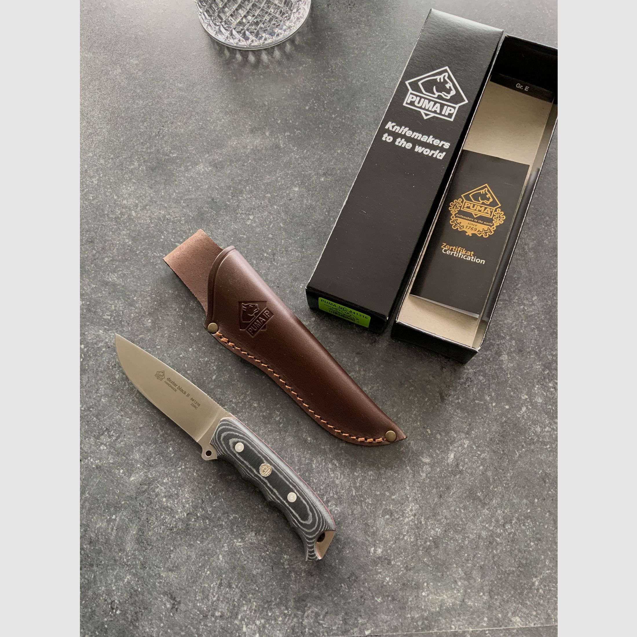 Jagd- und Outdoormesser Puma Dexter II neu inl. Lederscheide und OVP