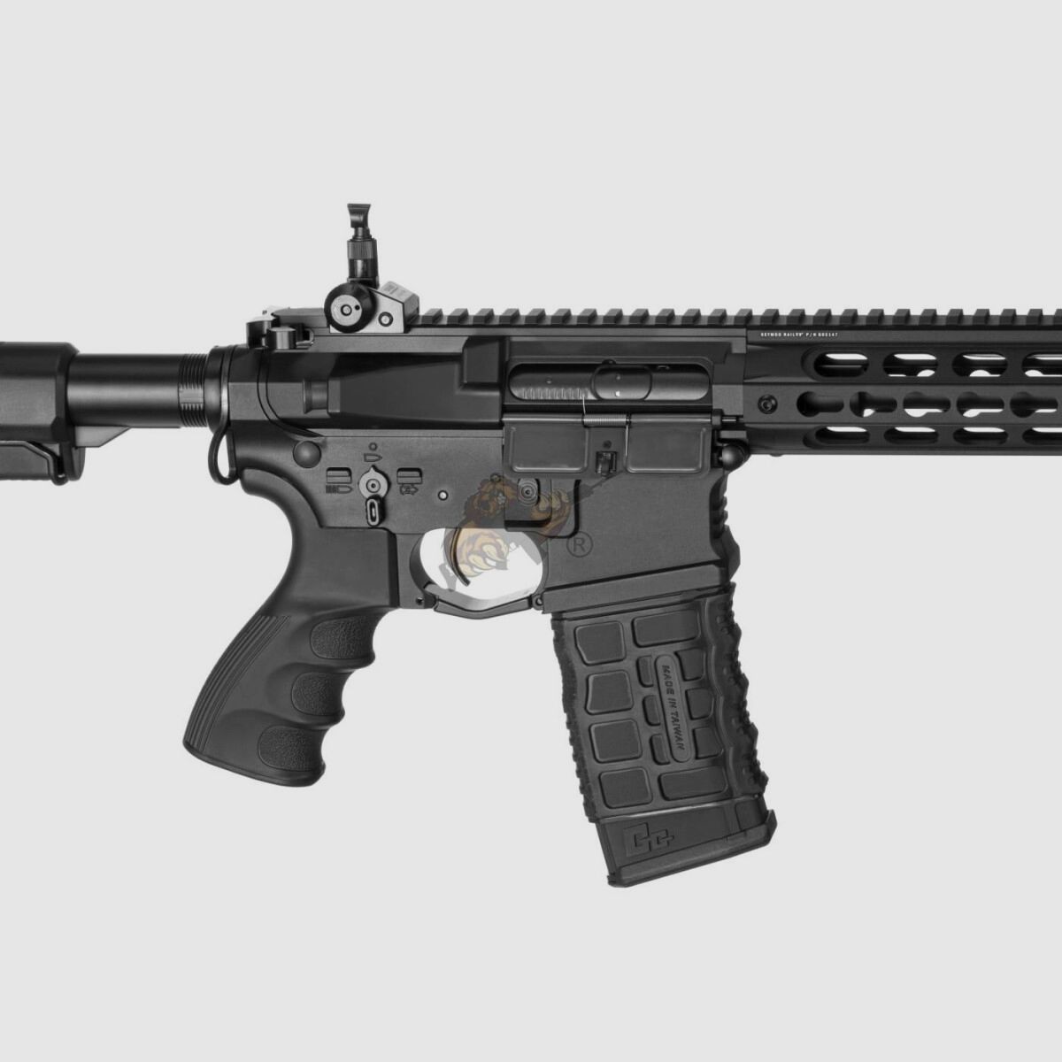 G&G GC16 WARTHOG 9" with ETU in Black Airsoft S-AEG free from 18