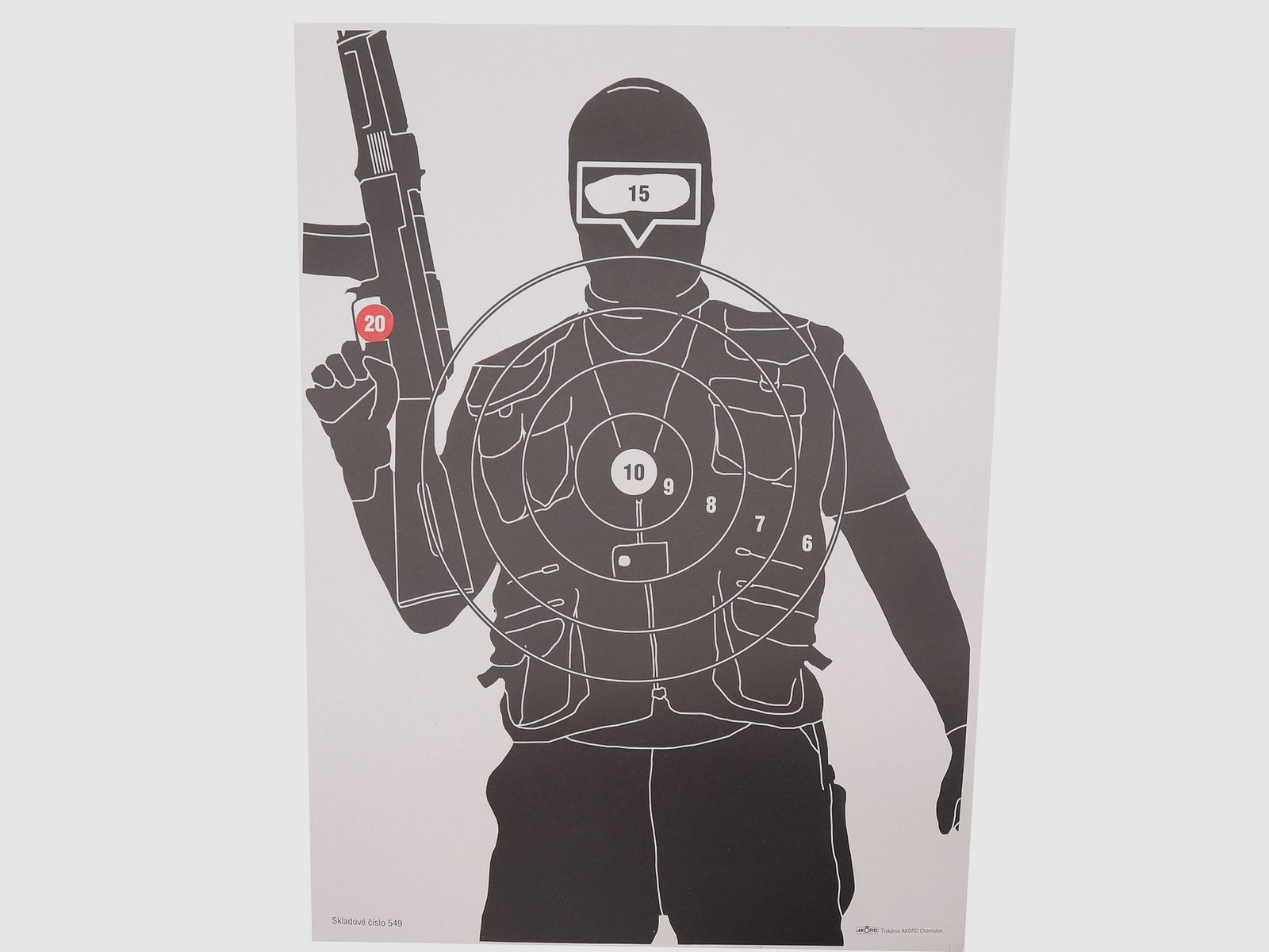 Zielscheibe Terrorist, 10 Stk.