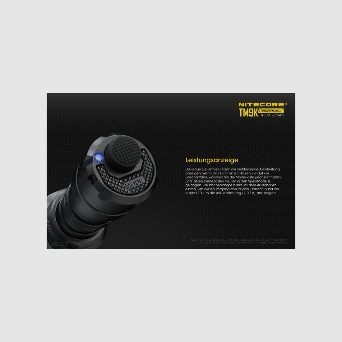 Nitecore TM9K Taschenlampe TM9K 9500 Lumen