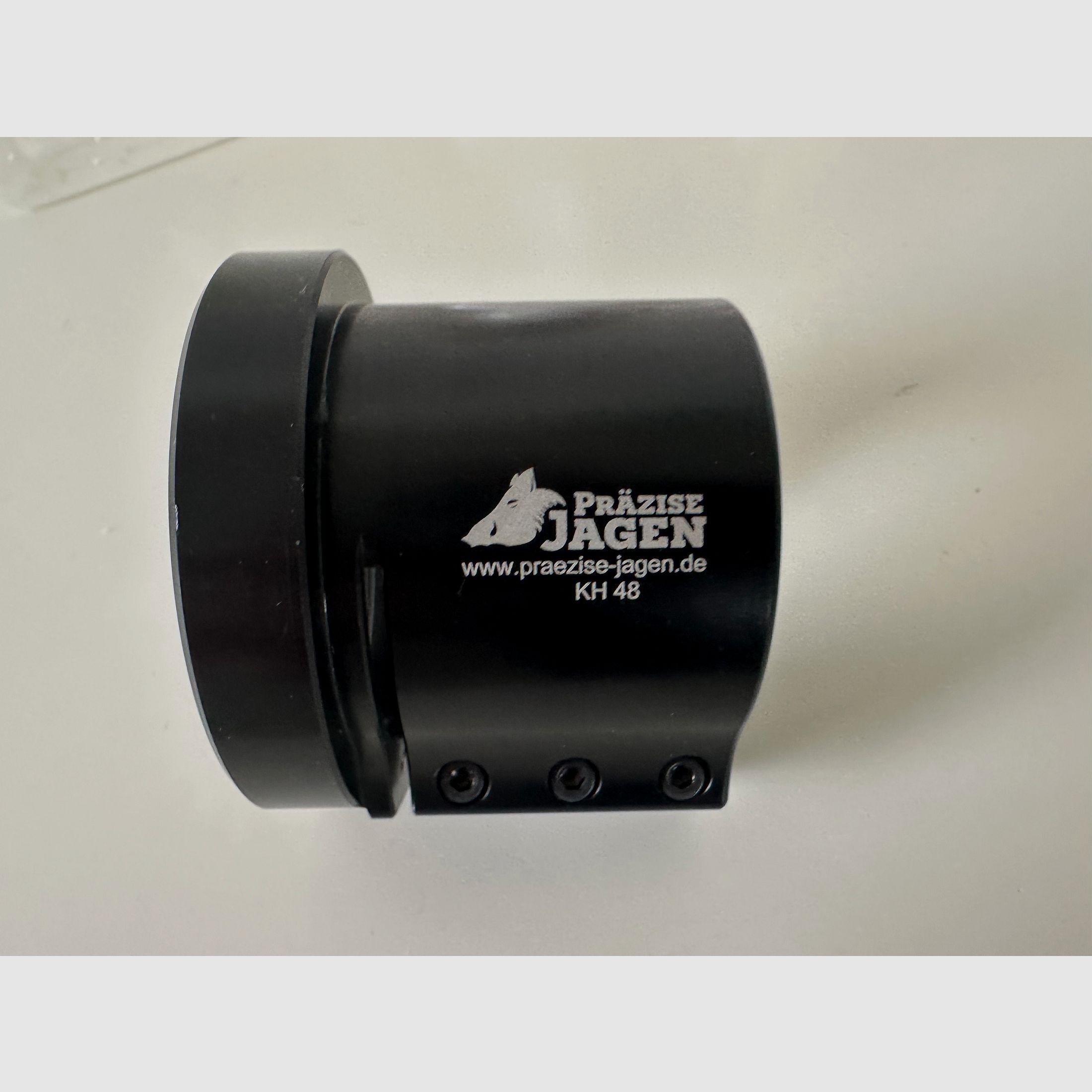Präzise Jagen  Klemmhülse KH48 - Adapter für  Vorsatzgeräte / Nachtsicht - 48mm für z.B. Swarovski x42