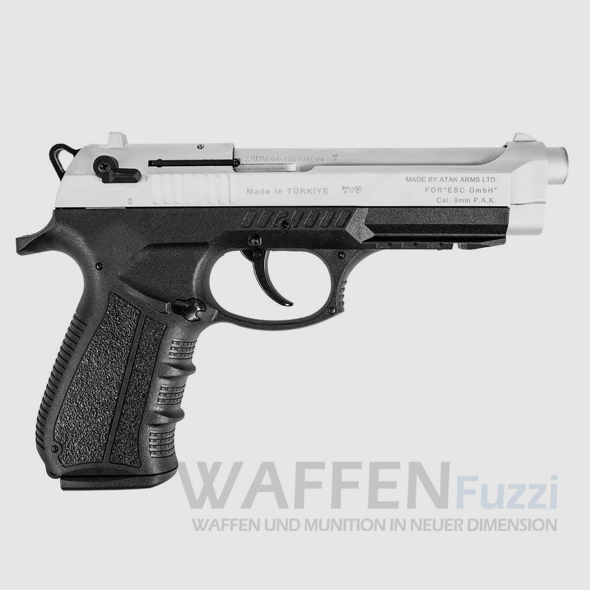 Zoraki 918-P schreckschusswapen 9mm matte chroom, afbeelding 2 van 9