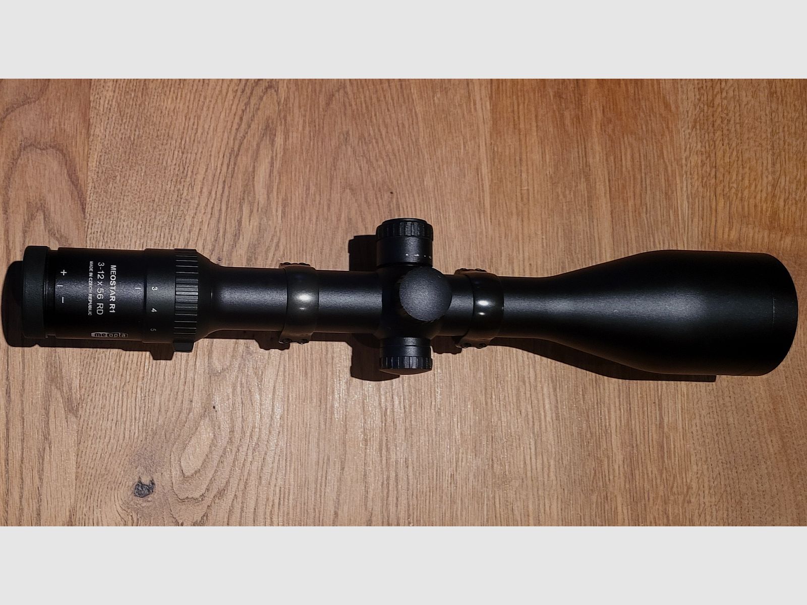 Meopta Meostar R1 3-12 x 56 RD mit Leuchtpunkt und Schwenkmontage