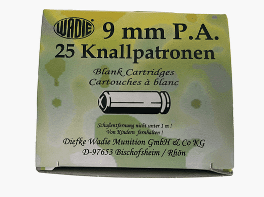 Wadie 9 mm P.A.K. naboje hukowe - 25 szt.