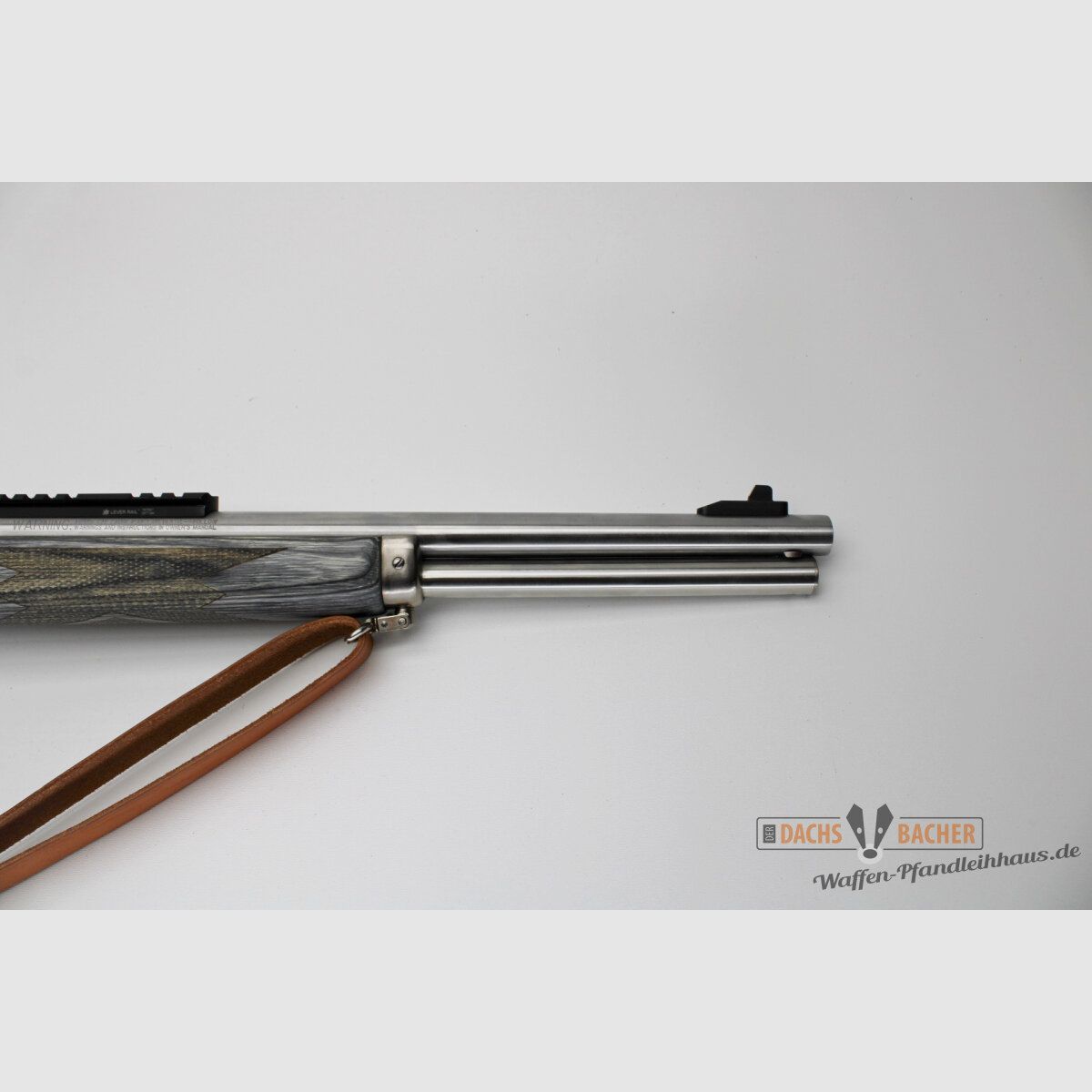 UHR Büchse Marlin 1895 SBL Kal. 45-70 GOV Stainless Lederriemen, Bild 7 von 8