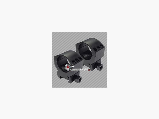 Colliers de montage bas aluminium Bauer 30mm pour rail 22mm