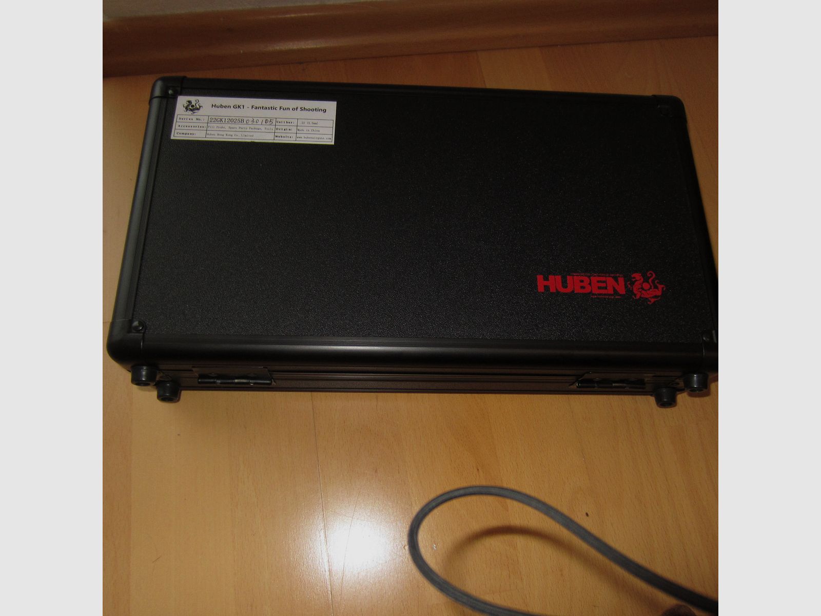 Air pressure pistol Huben GK 1 with matching silencer - as good as new, up to 7.5 Joules