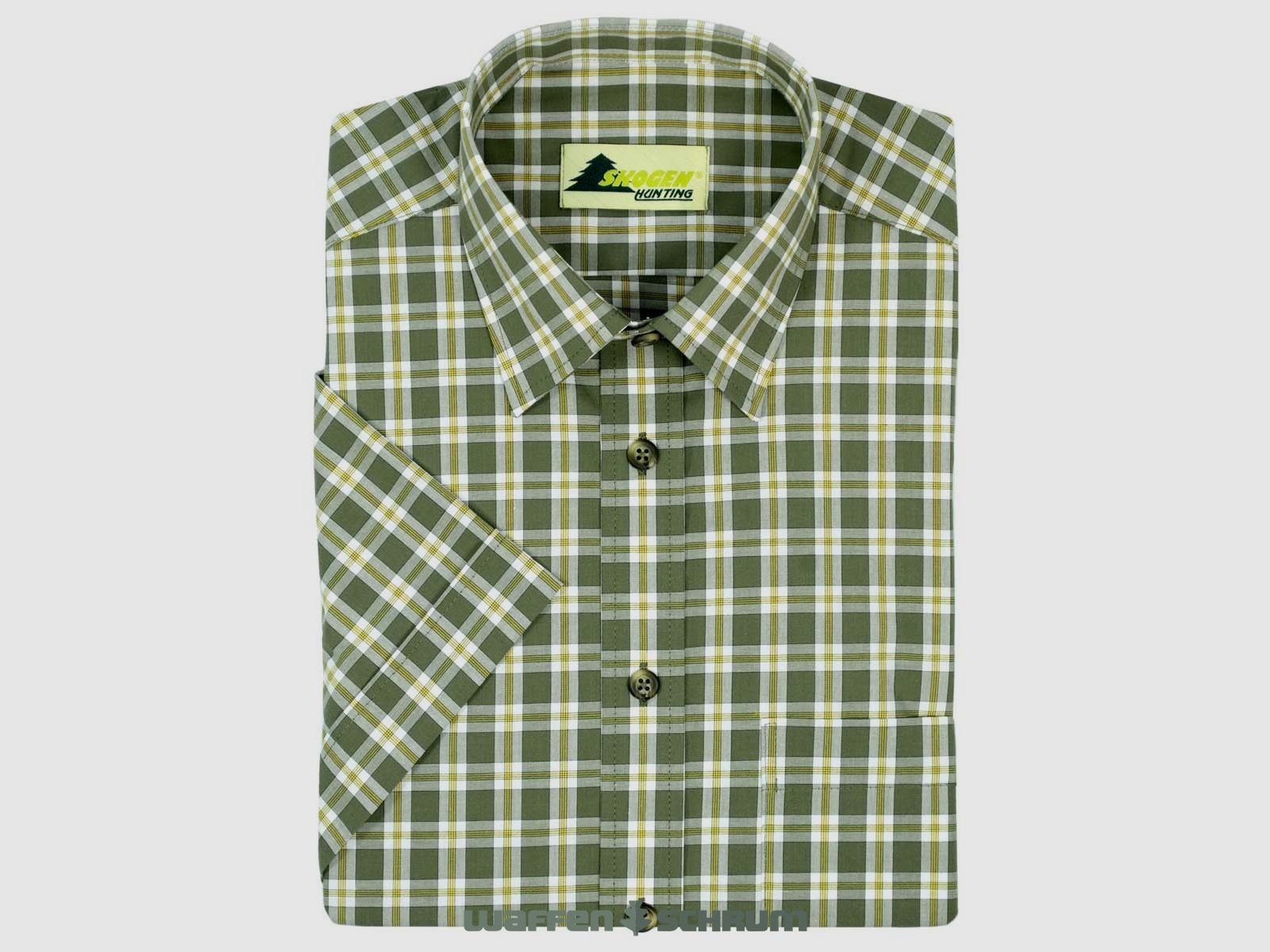 Forest Shirt 1/2 Sleeve Kent Check Olive
