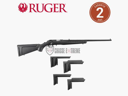 Carabine RUGER American Rimfire Fileté 46cm Cal 22 Wmr