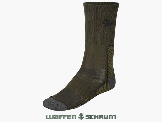 Seeland Socke Field Merino 2er Pack Pine Green/ Military Olive