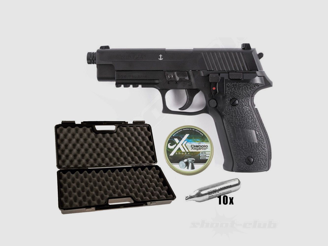 Sig Sauer P226 pistola CO2 CBB 4,5mm diabolo set valigetta