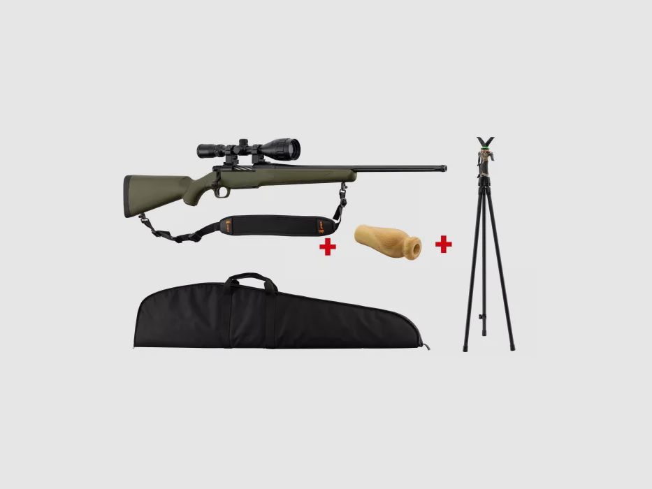 Pack Repetitiegeweer PATRIOT Groen Renard Kal.243W MOSSBERG, afbeelding 2 van 12