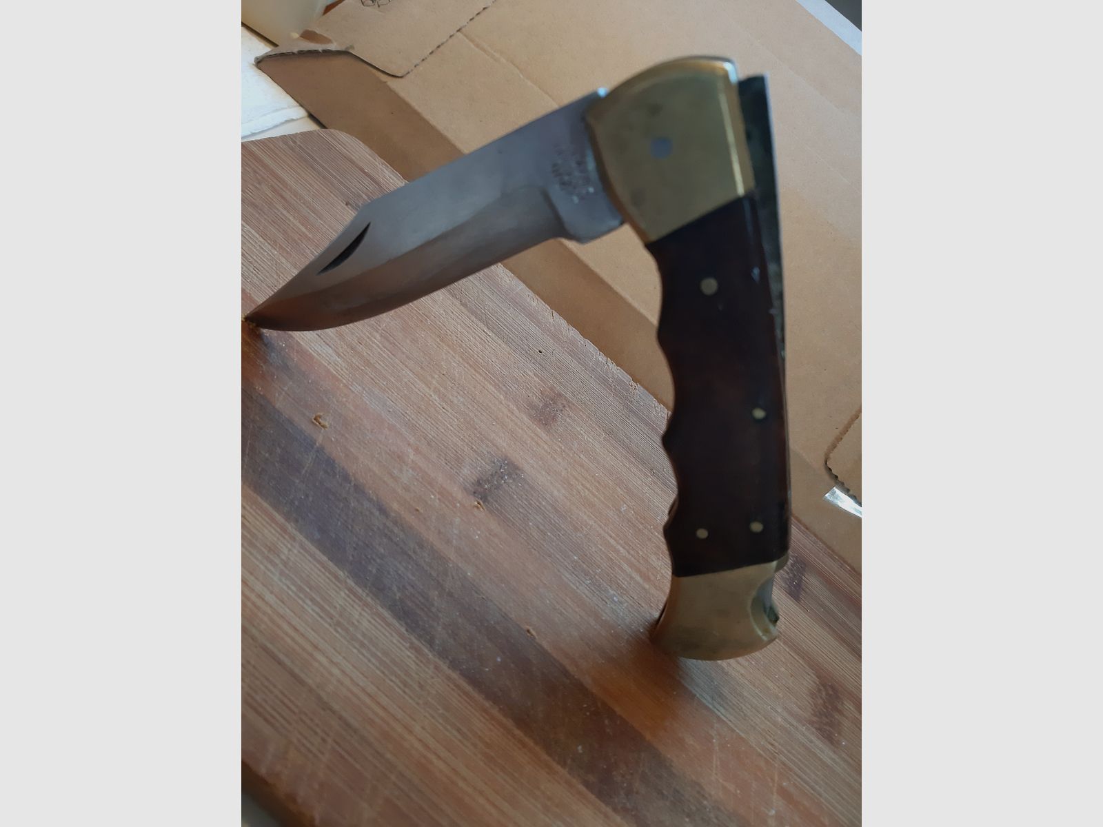 40 Jahre junges Herberts JAGDMESSER Klappmesser - CJH 207713  Mechanik TOP , schliff unsauber, Optik ( schmutzig )