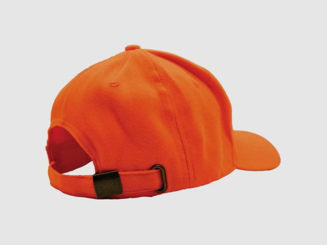 Ademend oranje stoffen pet met geborduurd wild zwijn, afbeelding 9 van 12
