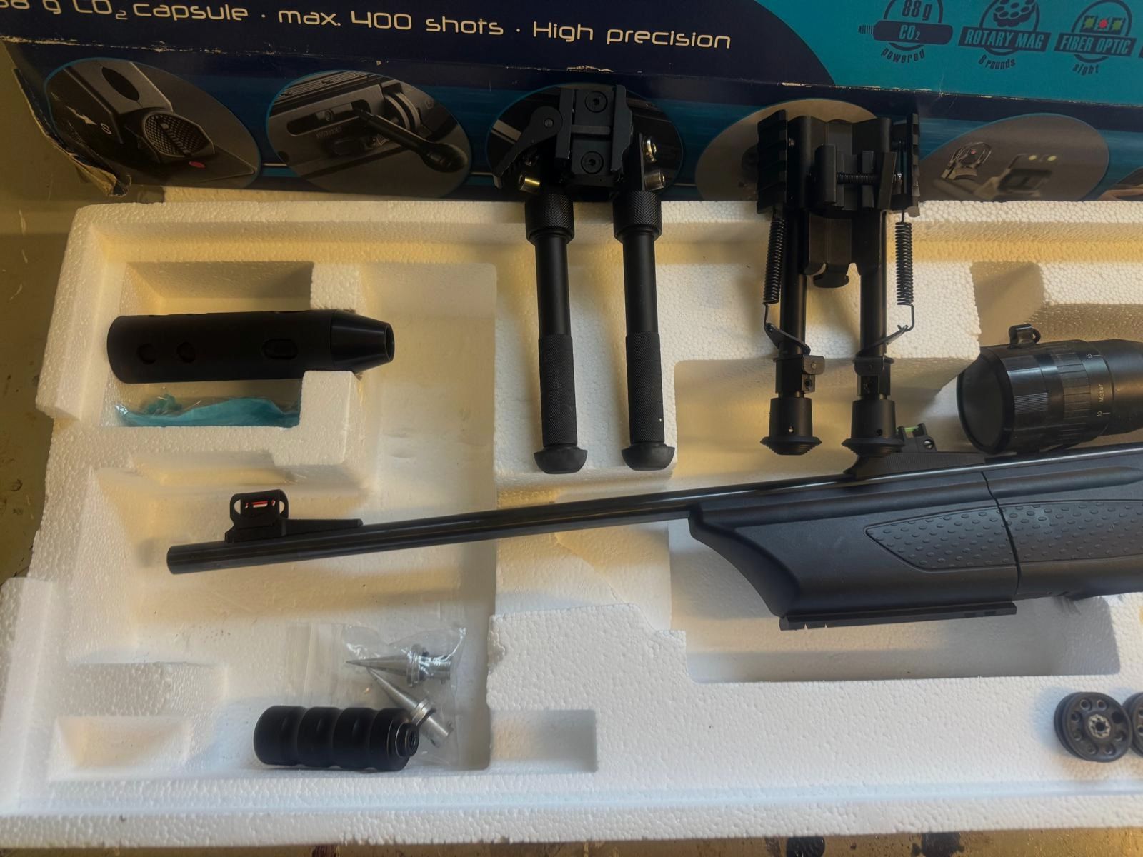 Umarex 850 M2 XT Kit CO2 Luftgewehr im Kaliber 4,5mm (UVP 475€)